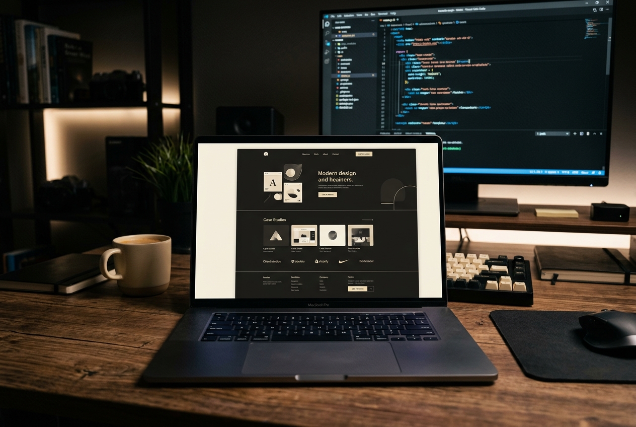 Web development workspace